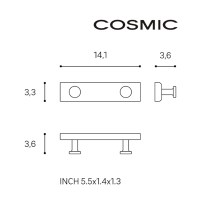 MEDIDAS COLGADOR DOBLE NEXT COSMIC